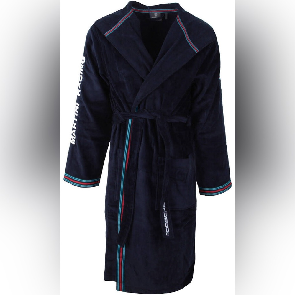 Porsche Martini Racing Bathrobe • Size: Medium M • Blue